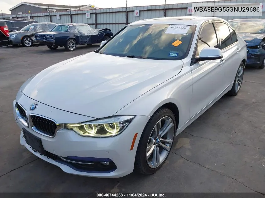 2016 BMW 328I VIN: WBA8E9G55GNU29686 Lot: 40744258