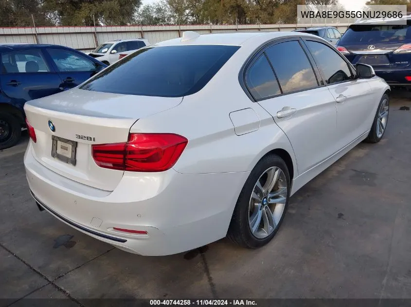 2016 BMW 328I VIN: WBA8E9G55GNU29686 Lot: 40744258