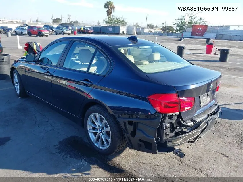 2016 BMW 320I VIN: WBA8E1G56GNT99387 Lot: 40767316