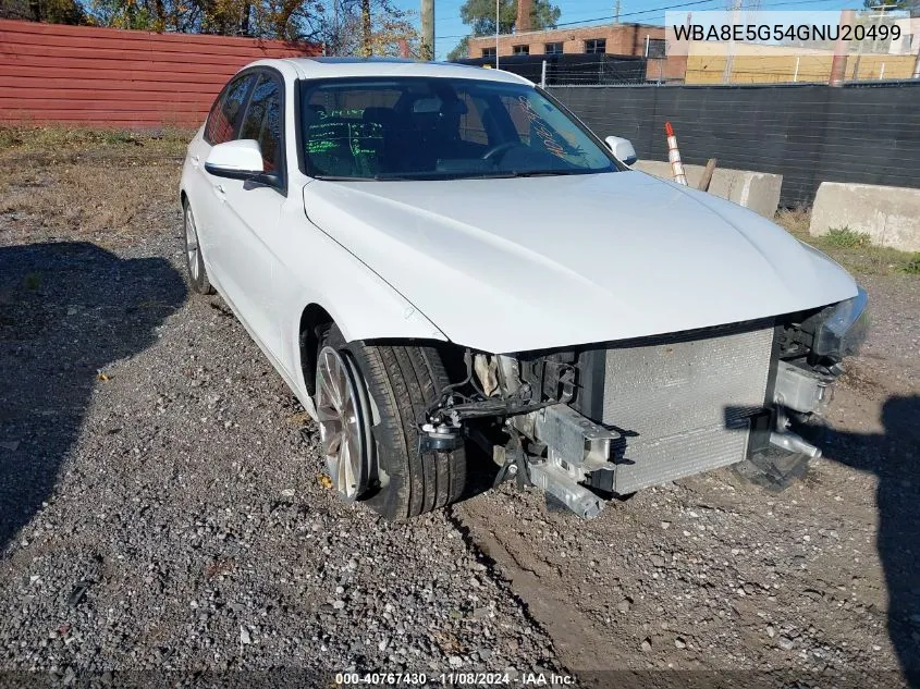 2016 BMW 320I xDrive VIN: WBA8E5G54GNU20499 Lot: 40767430