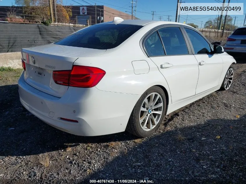 2016 BMW 320I xDrive VIN: WBA8E5G54GNU20499 Lot: 40767430