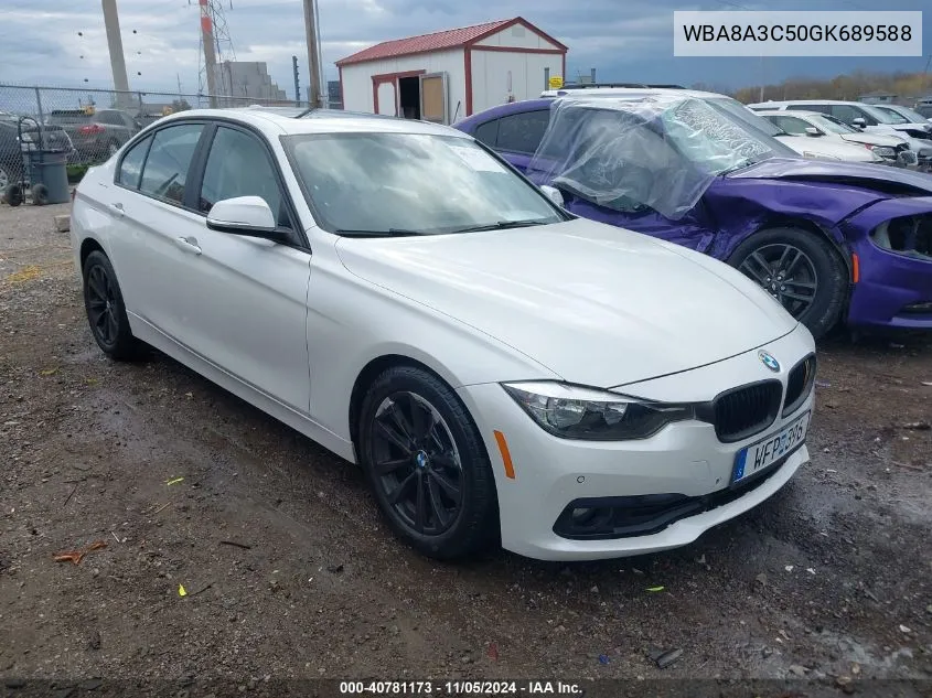 2016 BMW 320I xDrive VIN: WBA8A3C50GK689588 Lot: 40781173