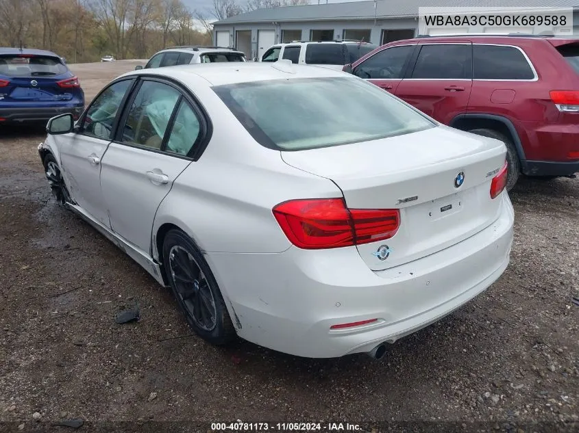 2016 BMW 320I xDrive VIN: WBA8A3C50GK689588 Lot: 40781173