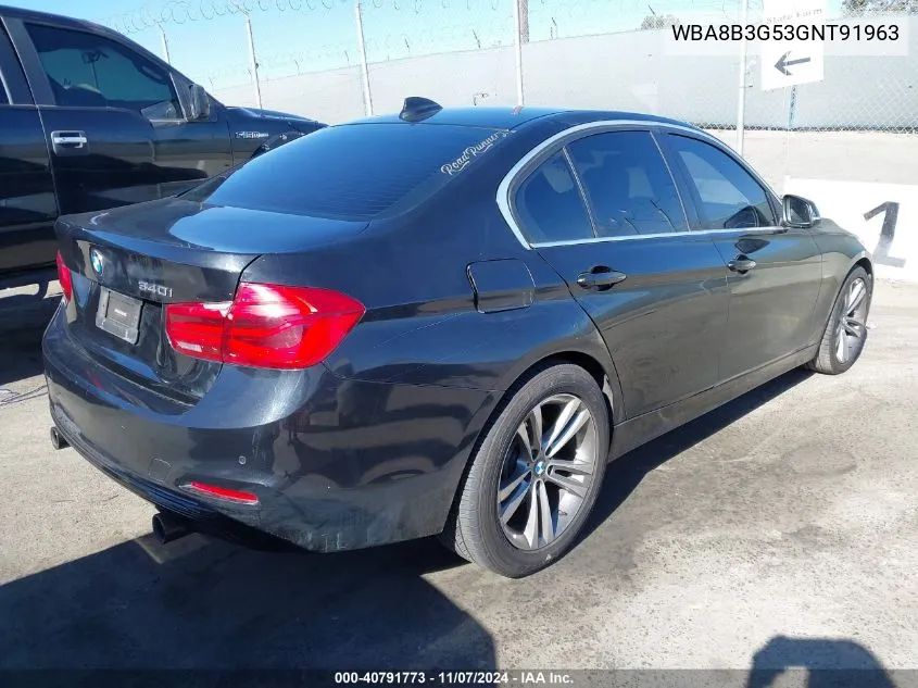 2016 BMW 340I VIN: WBA8B3G53GNT91963 Lot: 40791773