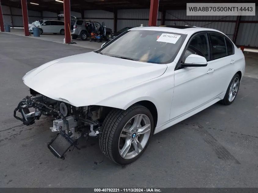 2016 BMW 340I xDrive VIN: WBA8B7G50GNT14443 Lot: 40792221