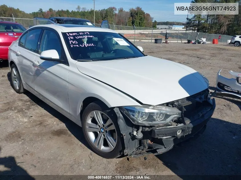 2016 BMW 328I xDrive VIN: WBA8E3G56GNT74923 Lot: 40816837