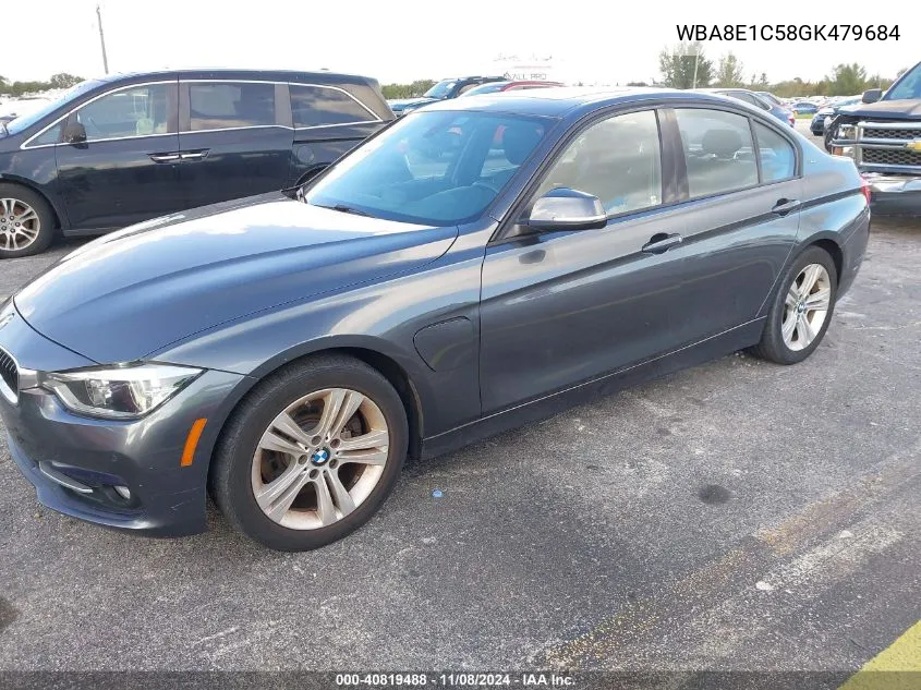 2016 BMW 330E VIN: WBA8E1C58GK479684 Lot: 40819488