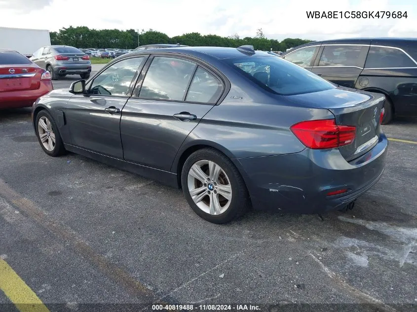 2016 BMW 330E VIN: WBA8E1C58GK479684 Lot: 40819488