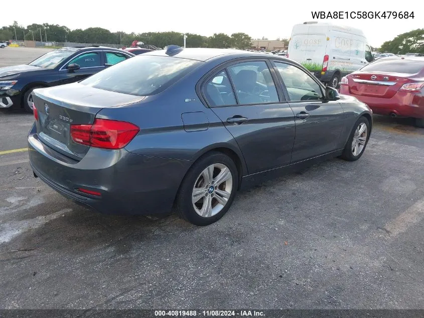 2016 BMW 330E VIN: WBA8E1C58GK479684 Lot: 40819488