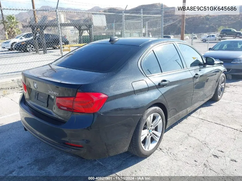 2016 BMW 328I VIN: WBA8E9C51GK645686 Lot: 40821901