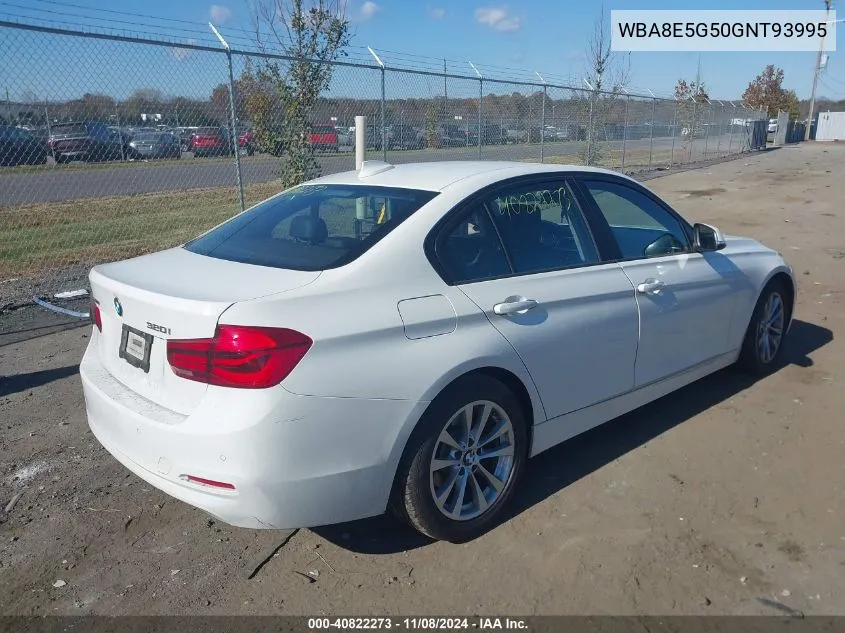 2016 BMW 320I xDrive VIN: WBA8E5G50GNT93995 Lot: 40822273