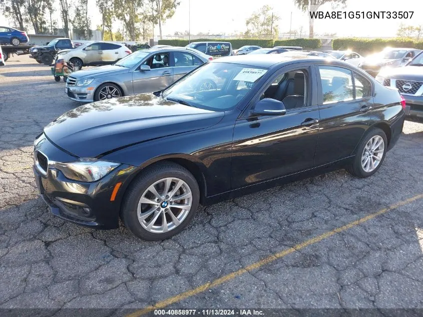 2016 BMW 320I VIN: WBA8E1G51GNT33507 Lot: 40858977