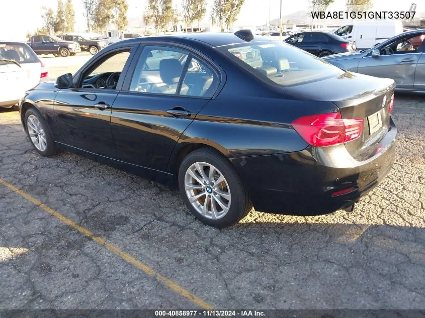 2016 BMW 320I VIN: WBA8E1G51GNT33507 Lot: 40858977