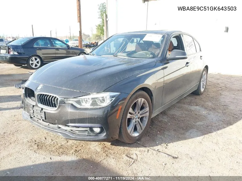 2016 BMW 328I VIN: WBA8E9C51GK643503 Lot: 40877271