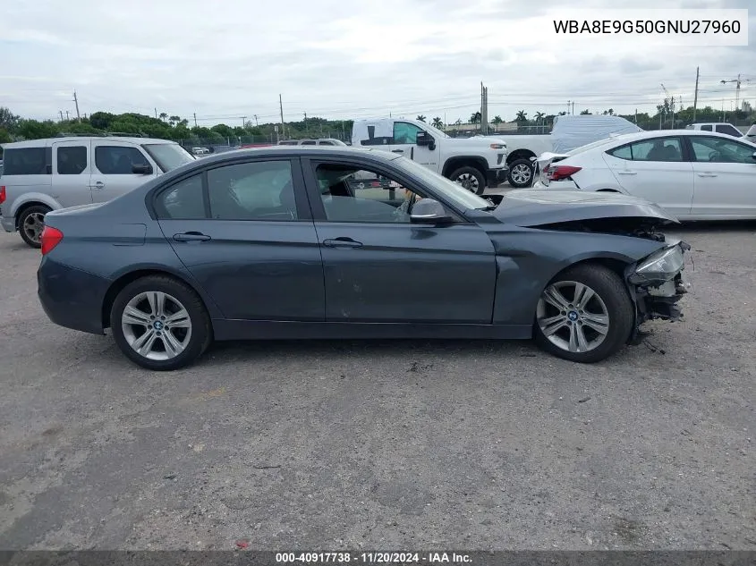 2016 BMW 328I VIN: WBA8E9G50GNU27960 Lot: 40917738