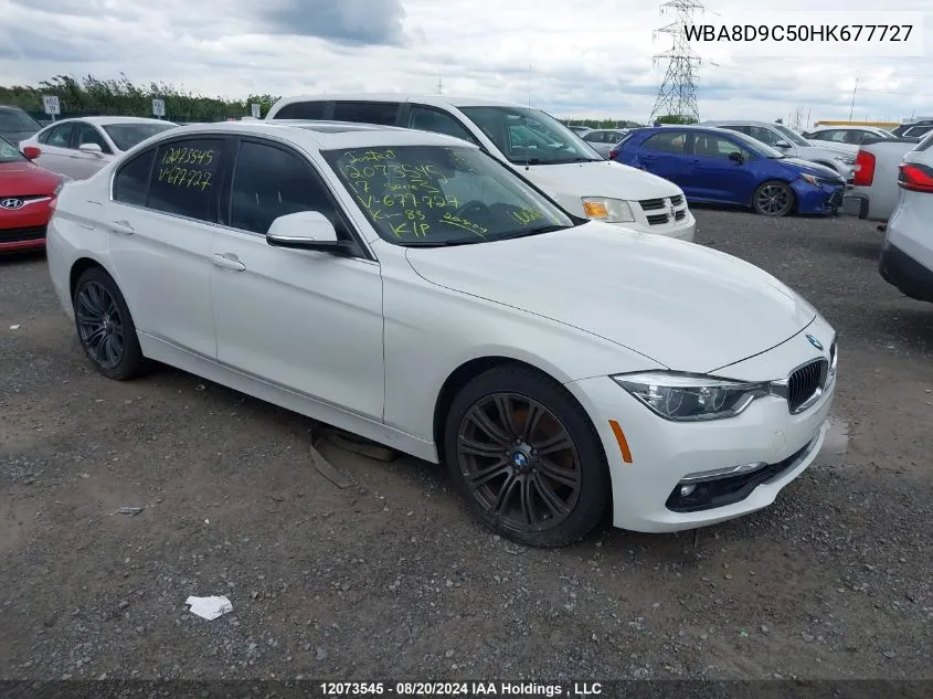 2017 BMW 3 Series VIN: WBA8D9C50HK677727 Lot: 12073545