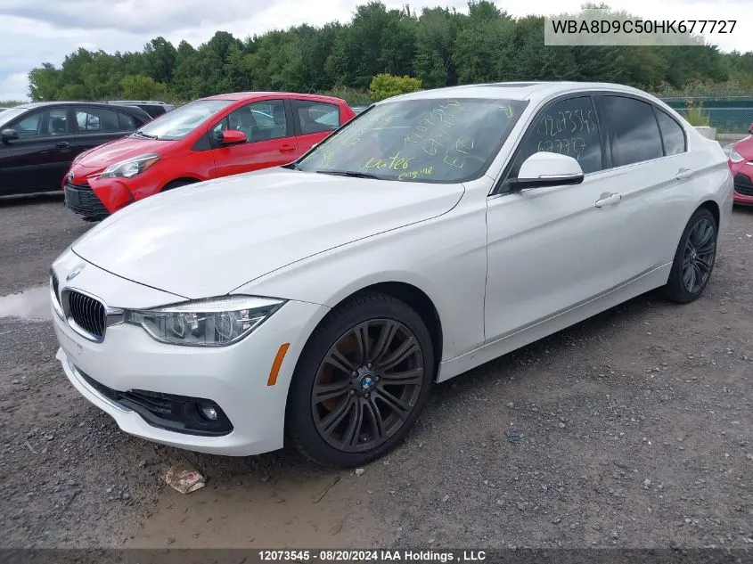 2017 BMW 3 Series VIN: WBA8D9C50HK677727 Lot: 12073545