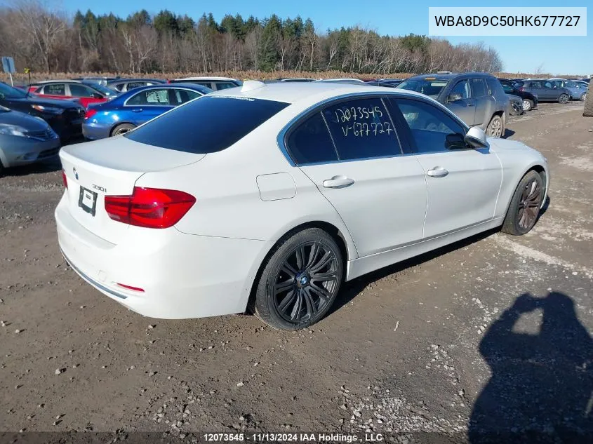 2017 BMW 3 Series VIN: WBA8D9C50HK677727 Lot: 12073545