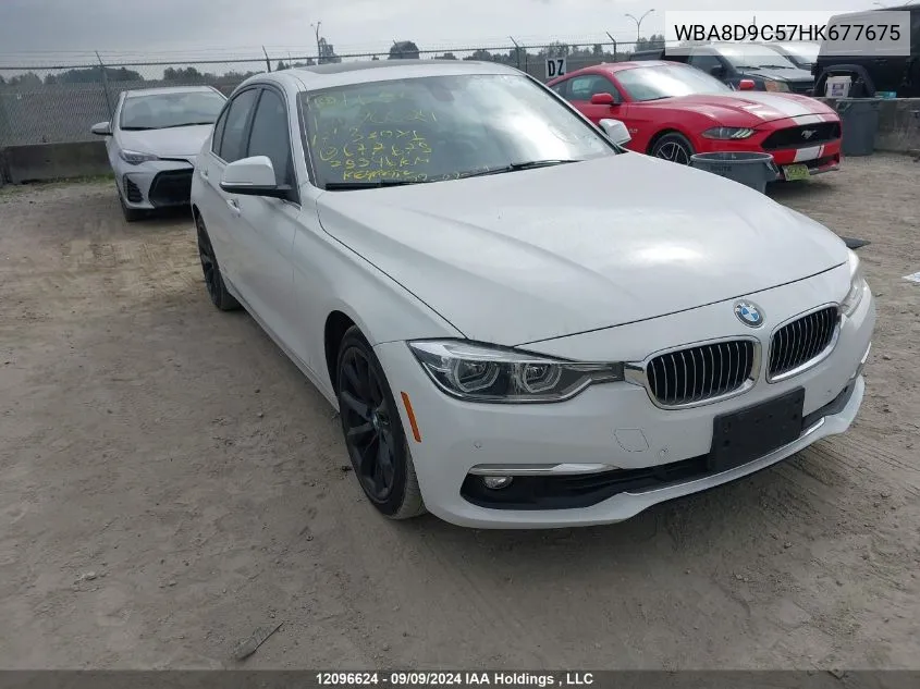 2017 BMW 330 Xi VIN: WBA8D9C57HK677675 Lot: 12096624