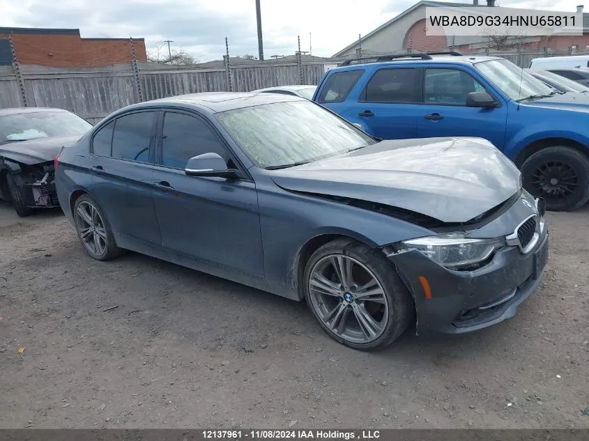 2017 BMW 3 Series VIN: WBA8D9G34HNU65811 Lot: 12137961