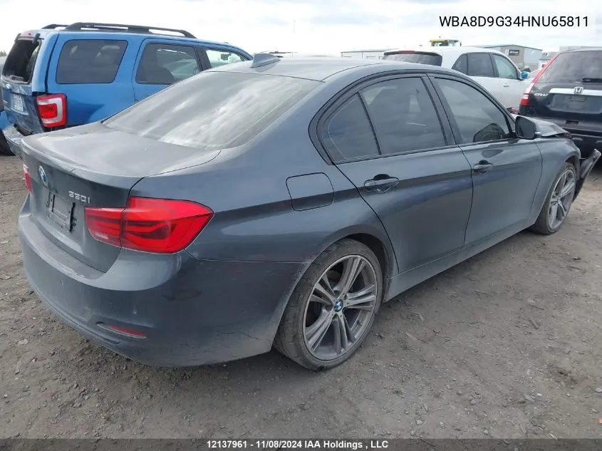 2017 BMW 3 Series VIN: WBA8D9G34HNU65811 Lot: 12137961