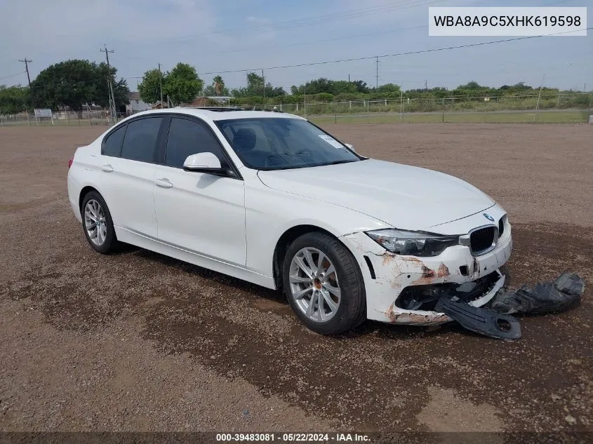 WBA8A9C5XHK619598 2017 BMW 320I