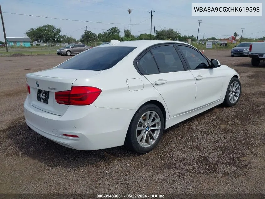 WBA8A9C5XHK619598 2017 BMW 320I