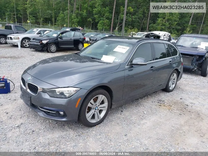 2017 BMW 330I xDrive VIN: WBA8K3C32HA023285 Lot: 39578803