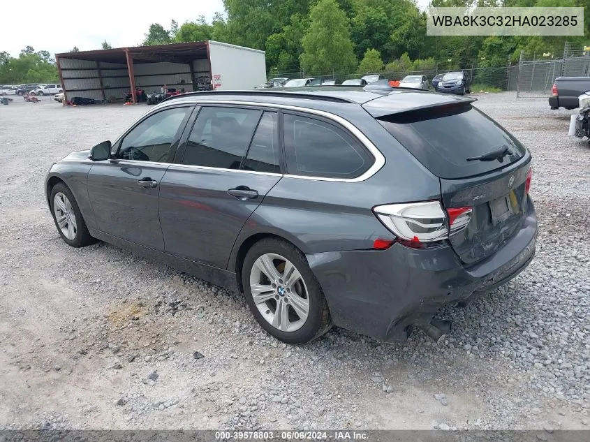 2017 BMW 330I xDrive VIN: WBA8K3C32HA023285 Lot: 39578803