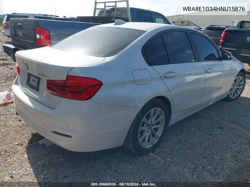 2017 BMW 320I VIN: WBA8E1G34HNU15876 Lot: 39660035