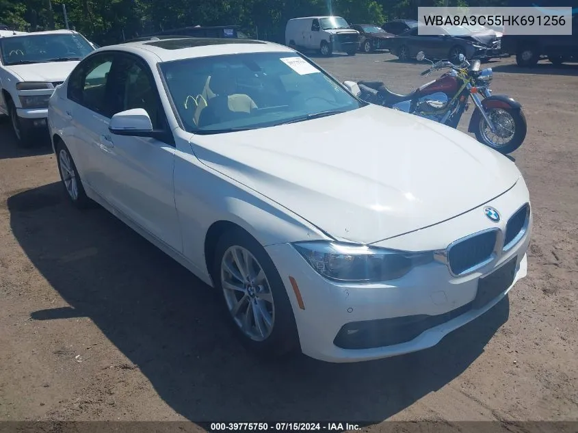 2017 BMW 320I xDrive VIN: WBA8A3C55HK691256 Lot: 39775750