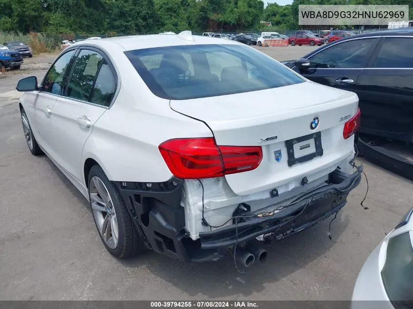 2017 BMW 330I xDrive VIN: WBA8D9G32HNU62969 Lot: 39794255