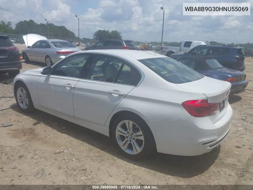 2017 BMW 330I VIN: WBA8B9G30HNU55069 Lot: 39890985