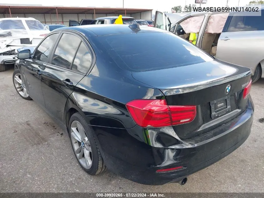 2017 BMW 320I VIN: WBA8E1G59HNU14062 Lot: 39920265