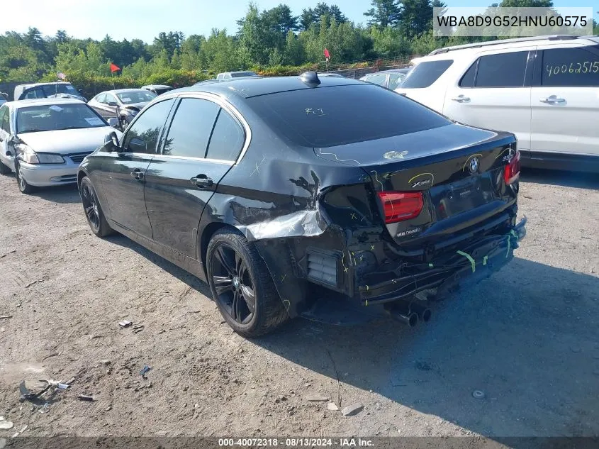 2017 BMW 330I xDrive VIN: WBA8D9G52HNU60575 Lot: 40072318