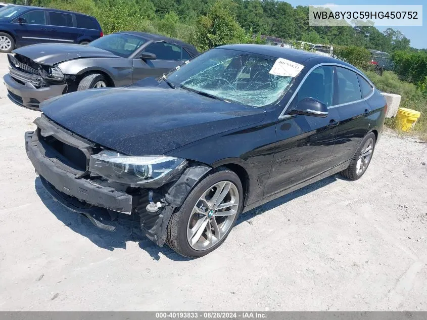 WBA8Y3C59HG450752 2017 BMW 340I Gran Turismo xDrive