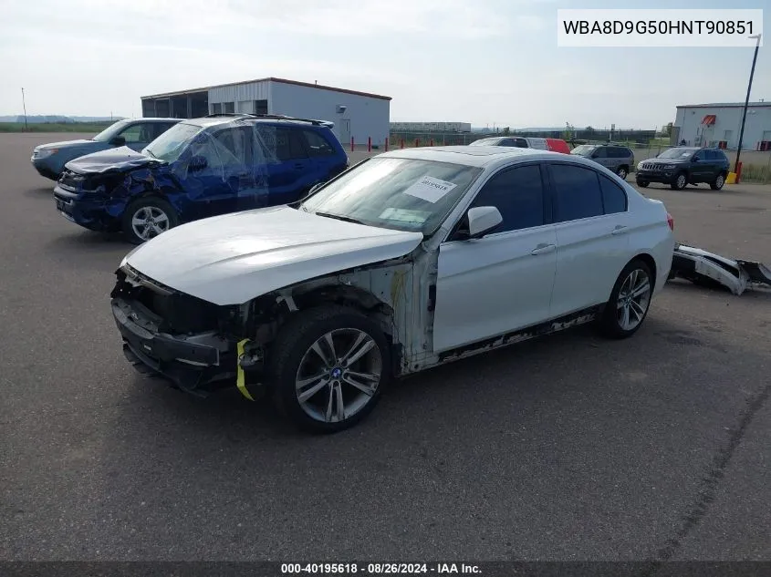 2017 BMW 330I xDrive VIN: WBA8D9G50HNT90851 Lot: 40195618