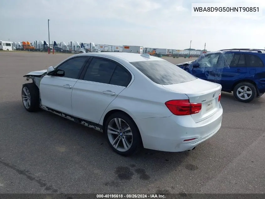 2017 BMW 330I xDrive VIN: WBA8D9G50HNT90851 Lot: 40195618