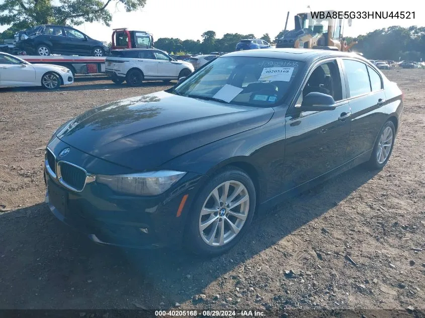 2017 BMW 320I xDrive VIN: WBA8E5G33HNU44521 Lot: 40205168