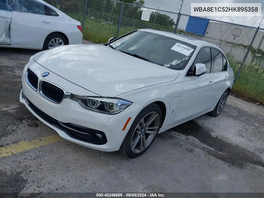 2017 BMW 330E VIN: WBA8E1C52HK895358 Lot: 40249689