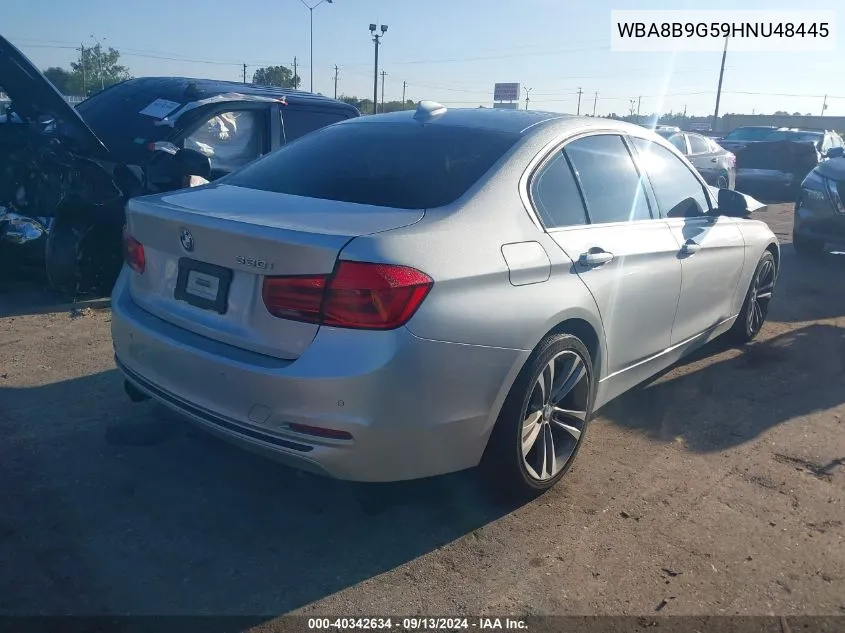 2017 BMW 330 I VIN: WBA8B9G59HNU48445 Lot: 40342634