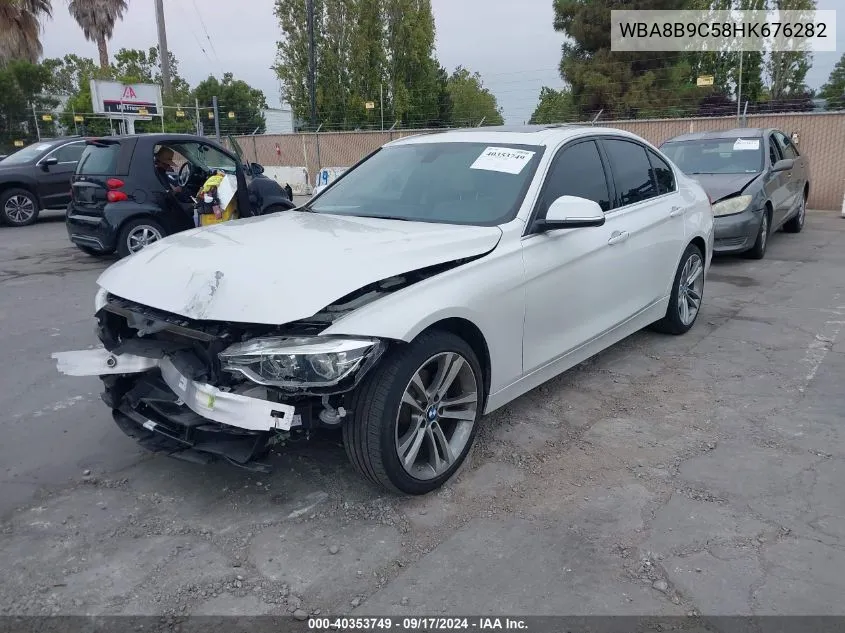 2017 BMW 330I VIN: WBA8B9C58HK676282 Lot: 40353749