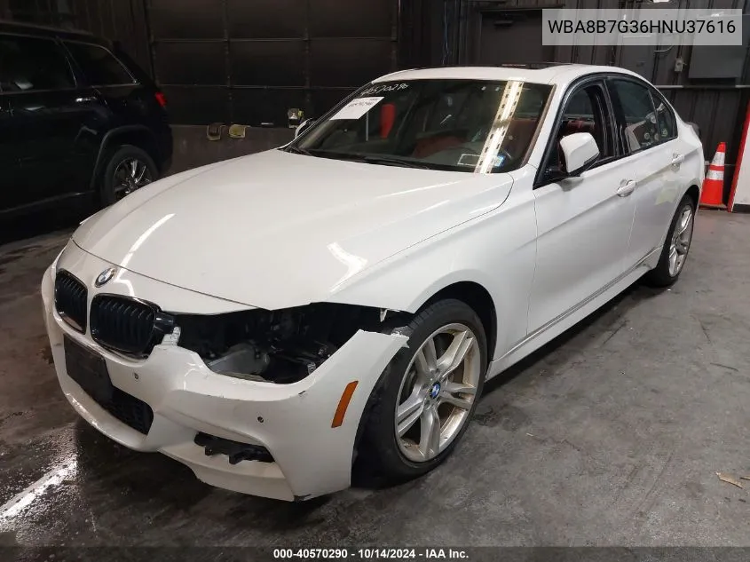 2017 BMW 340I xDrive VIN: WBA8B7G36HNU37616 Lot: 40570290