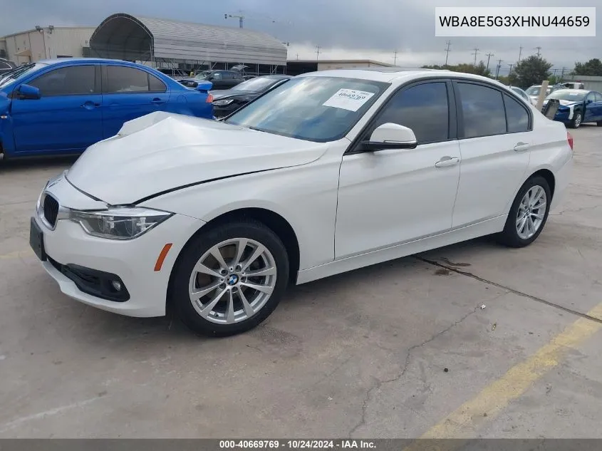 2017 BMW 320I xDrive VIN: WBA8E5G3XHNU44659 Lot: 40669769