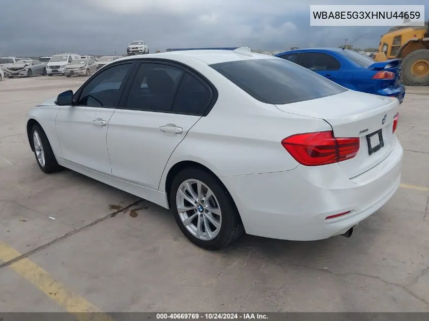 2017 BMW 320I xDrive VIN: WBA8E5G3XHNU44659 Lot: 40669769