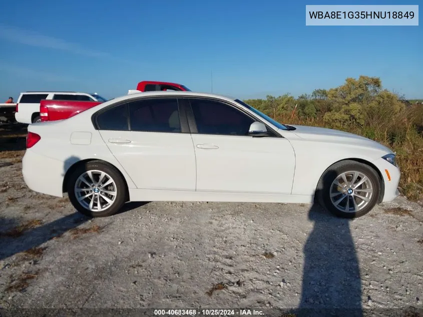 2017 BMW 320I VIN: WBA8E1G35HNU18849 Lot: 40683468