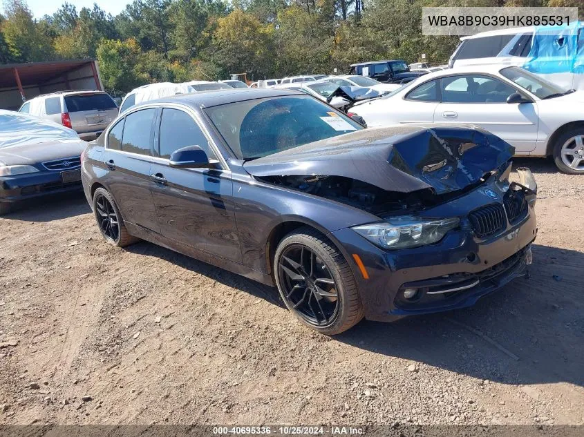 2017 BMW 330I VIN: WBA8B9C39HK885531 Lot: 40695336