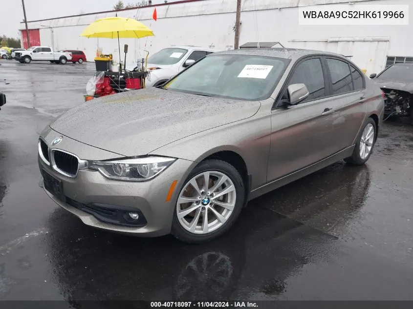 2017 BMW 320 I VIN: WBA8A9C52HK619966 Lot: 40718097