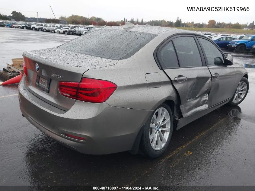 2017 BMW 320 I VIN: WBA8A9C52HK619966 Lot: 40718097