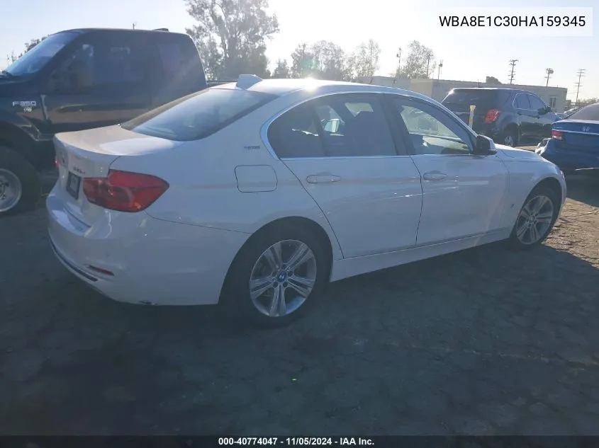 WBA8E1C30HA159345 2017 BMW 330E Iperformance